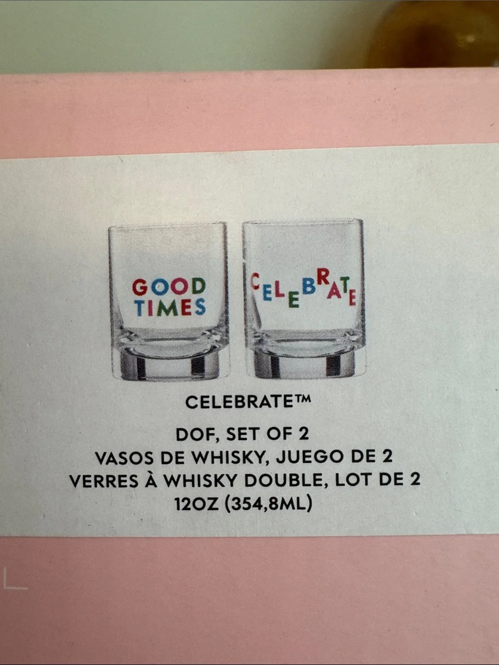 kate spade Celebrate/Good Times Whiskey Glasses in Multicolor